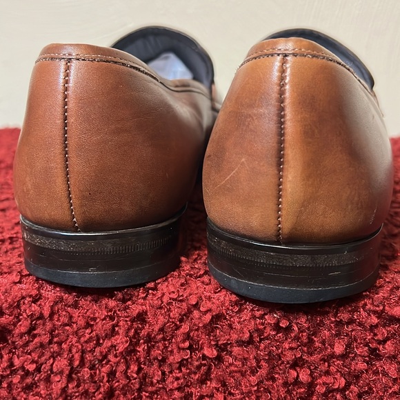 Mezlan Men's Brown Leather Penny Loafers Shoes Slip ons Size 9.5 - Picture 6 of 17